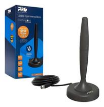 Antena TV Digital Interna ou Externa SmartTV HDTV 4k com cabo base imã magnético