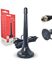 Antena TV Digital MTV-3015 Tomate Hdtv Uhf Vhf Interna 4 a 6 Dbi e Cabo 3m