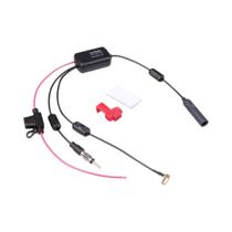 Antena Universal DAB+ Para Carro Com Divisor De Sinal FM AM E Kit Amplificador De Rádio