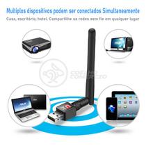 Antena USB 2.0 Receptor de WiFi Wireless Internet Sem Fio 1200Mbps 802.INN PC Notebook 43
