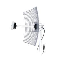 Antena USB Parabola Grade Aquario USB-2010 com 2.4 GHZ Ganho de 20 DBI PLUG AND PLAY Cabo de 10M