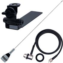 Antena Vhf 1/4 M-300c Cabo Mini Motorola 5,5m Suporte Carroceria Caminhonete Antena Vhf 1/4 M-300c Cabo Mini Motorola 5,5m Suporte Carroceria Caminhonete