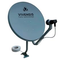 Antena Vivensis Monoponto Banda KU Chapa 75cm