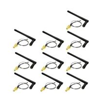 Antena WiFi 2.4GHz 3dBi Para Roteador Sem Fio PCI U.FL IPX Para Cabo Pigtail SMA Masculino ESP8266