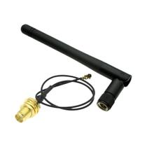 Antena WiFi 2.4GHz 3dBi Para Roteador Sem Fio PCI U.FL IPX Para Cabo Pigtail SMA Masculino ESP8266 Antena WiFi 2.4GHz 3dBi Para Roteador Sem Fio PCI U.FL IPX Para Cabo Pigtail SMA Masculino ESP8266