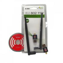 Antena Wifi Adaptador Usb Receptor Wireless para Rede Sem Fio Pc Notebook