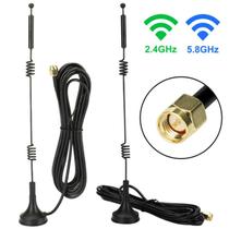 Antena WiFi Dual Band 2.4/5.8GHz 12dBi - Conector SMA - Uso Externo