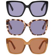 Anteojos de sol con aumento DOOViC sobredimensionados para mujer +3.50