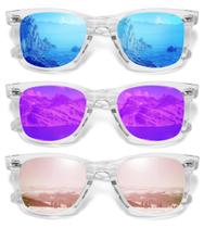 Anteojos de sol MEETSUN retro polarizados con protección 100% UV400 Anteojos de sol MEETSUN retro polarizados con protección 100% UV400
