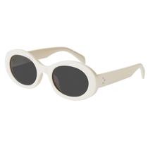 Anteojos de sol ovalados retro mosanana blanca para mujer MS52371