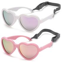 Anteojos de Sol Polarizados para Bebé NULOOQ Flexibles en Forma de Corazón 0-24 Meses Anteojos de Sol Polarizados para Bebé NULOOQ Flexibles en Forma de Corazón 0-24 Meses