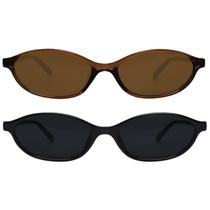 Anteojos de Sol Retro Ovalados GUVIVI para Mujer con Protección UV400 Anteojos de Sol Retro Ovalados GUVIVI para Mujer con Protección UV400