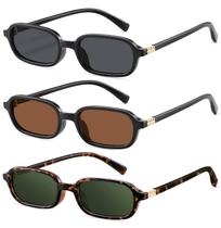 Anteojos de Sol Retro Rectangulares YMRFW para Mujer con Protección UV400