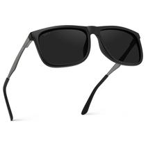 Anteojos de sol WearMe Pro polarizados con montura rectangular estrecha para hombre