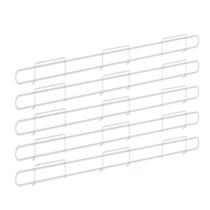 Anteparo Frontal Amapa 092 Branco Para Bandeja Gondola Kit 5