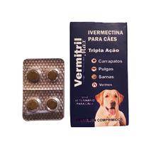 Anti Carrapatos Vermes Pulga - 4 Comp Mastigáveis 30 A 60kg
