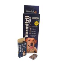 Anti Carrapatos Vermes Pulga sarna - 48 Comp Mastigáveis para cães 30 A 60kg