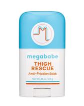 Anti-Chafe Stick Megababe Thigh Rescue Travel, tamanho de viagem, 24 ml, pacote com 2 unidades