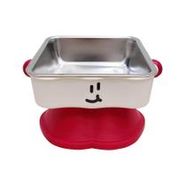 Anti-derramamento genérico Elevated Pet Bowl com inserção de aço inoxidável