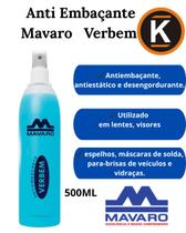 Anti Embaçante Mavaro Verbem 500ml Óculos Máscara Vidro Retrovisor