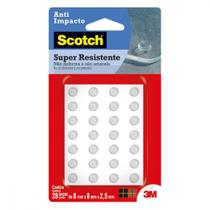 Anti Impacto Adesivo 3M Scotch Gota 8Mm X 8Mm X 2,5M Com 28 Pecas