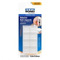 Anti Impacto Adesivo Tekbond Quadrado 19,8Mm Com 8 Pecas