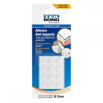 Anti Impacto Adesivo Tekbond Redondo 12Mm Com 12 Pecas Anti Impacto Adesivo Tekbond Redondo 12Mm Com 12 Pecas