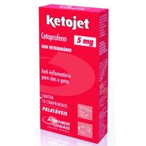 Anti-Infamatório Ketojet Agener para Cães e Gatos 5 mg