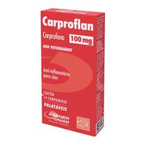 Anti-inflamatório Carproflan para Cães com 14 Comprimidos de 100 mg Anti-inflamatório Carproflan para Cães com 14 Comprimidos de 100 mg