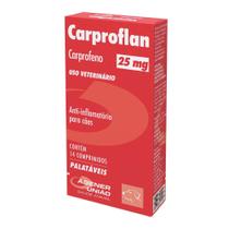 Anti-inflamatório Carproflan para Cães com 14 Comprimidos de 25 mg