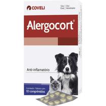 Anti-inflamatório Coveli Alergocort para Cães e Gatos - Embalagem com 10 comprimidos Anti-inflamatório Coveli Alergocort para Cães e Gatos - Embalagem com 10 comprimidos