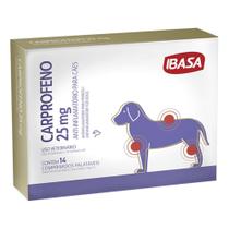 Anti-inflamatório Ibasa Carprofeno para Cães - 25 mg