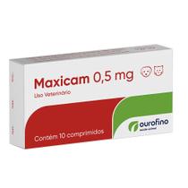 Anti-inflamatório Maxicam 0,5Mg Ourofino C/ 10 Comprimidos