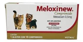 Anti-Inflamatório Meloxinew 0,5mg Vetnil - Cartela com 10 comprimidos