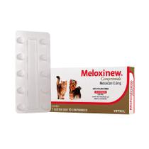 Anti-inflamatório Meloxinew 10 Comprimidos Vetnil para Cães e Gatos - 0,5mg