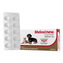 Anti-Inflamatório Meloxinew 1mg Vetnil - 1 Cartela com 10 comprimidos