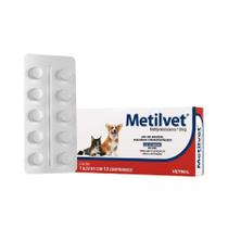 Anti-inflamatório Metilvet 10 Comprimidos Vetnil para Cães e Gatos - 10mg