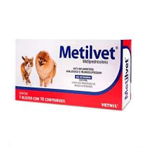 Anti-inflamatório Metilvet 10 Comprimidos Vetnil para Cães e Gatos - 40mg