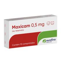 Anti-inflamatório Ourofino Maxicam de 10 Comprimidos - 0,5 mg - Ouro Fino Pet