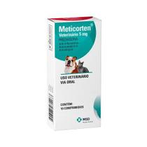 Anti-inflamatório Para Cães e Gatos Meticorten 5mg 10 Comprimidos