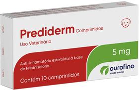 Anti inflamatório Prediderm 5 mg para Cães 10 Comprimidos Anti inflamatório Prediderm 5 mg para Cães 10 Comprimidos