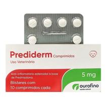Anti-inflamatório Prediderm 5mg - Cartela com 10 Comprimidos - Ourofino