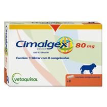 Anti-Inflamatório Vetoquinol Cimalgex Cimicoxib 8 Comprimidos - 80 mg