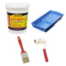 Anti Mofo Allchem + Trincha 2 Pol + Bandeja Azul + Rolo 9cm Anti Mofo Allchem + Trincha 2 Pol + Bandeja Azul + Rolo 9cm