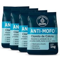 Anti Mofo Com Cloreto de Cálcio Elimina Mofo e Mau Cheiro 1Kg Para Closets Armários Banheiros Ambientes Fechados