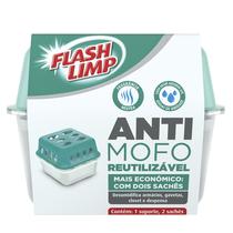 Anti Mofo Desumidificador Reutilizável 400 Gramas 2 Sachês - FlashLimp