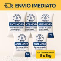 Anti Mofo Puro (cloreto de cálcio) - Desumificador e Tira Odor Guarda Roupa e Armários até 5kg