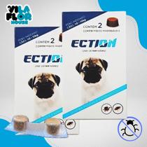 Anti Pulgas, Carrapatos E Sarna Ection Para Cães de Todas as Raças e Tamanhos