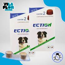 Anti Pulgas, Carrapatos E Sarna Ection Para Cães de Todas as Raças e Tamanhos