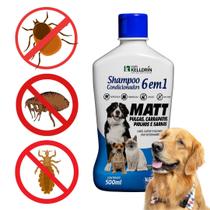 Anti Pulgas e Carrapatos 4 Comp. Mastigáveis e Shampoo Matt 6 em 1